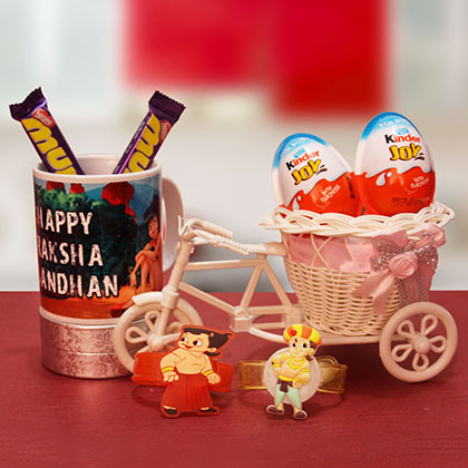 TIED RIBBONS Rakhi for Brother Chocolate scombo with Gift  Set of 2  Premium Rakhi with Chocolates Pack Mini Greeting Card and Roli Chawal  Rakhi  Gift for Brother  Amazonin Grocery