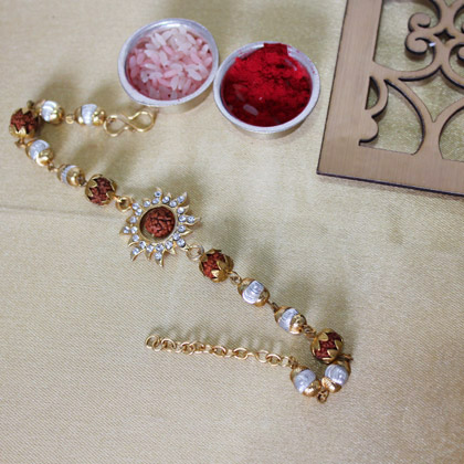 Rudraksha rakhi