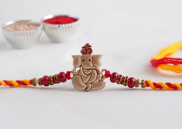 Silver Ganesha Rakhi