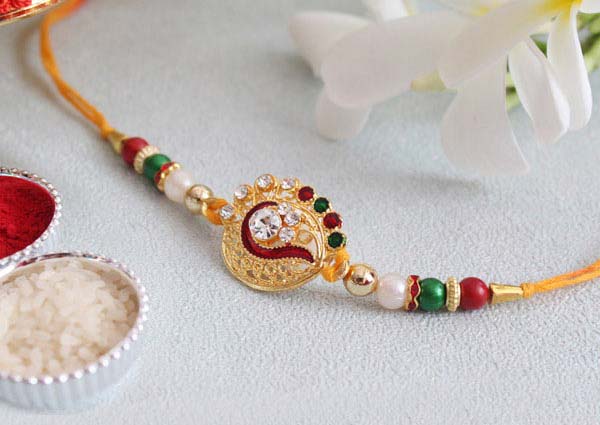 golden colored Rakhi