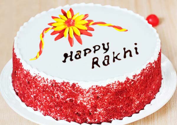 Red Velvet Rakhi Cake
