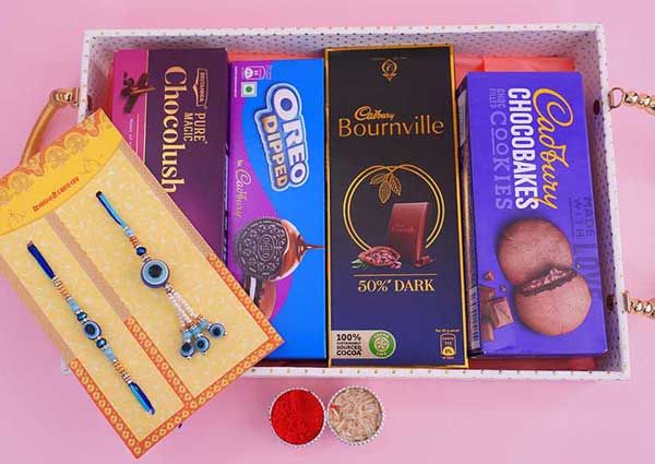 Unique Rakhi with Chocolate Gifts