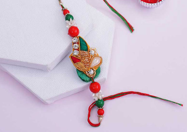 Zardosi rakhi