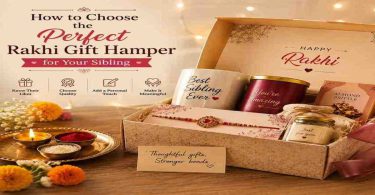 Elegant Rakhi gift hamper with festive décor and thoughtful presents